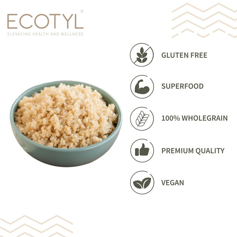 Buy Ecotyl Quinoa (White) | Gluten Free | High Protein | 500g | Shop Verified Sustainable Cereal & Meusli on Brown Living™