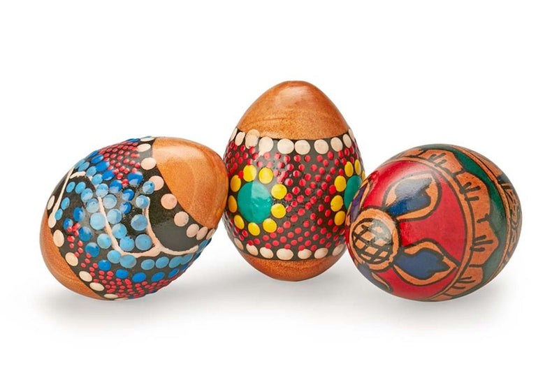 Buy Egg Shaker Painted- Artistically Designed | Shop Verified Sustainable Musical Instruments on Brown Living™