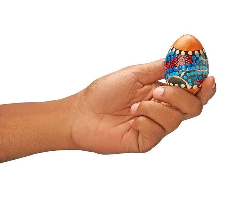 Buy Egg Shaker Painted- Blue Dotted | Shop Verified Sustainable Musical Instruments on Brown Living™