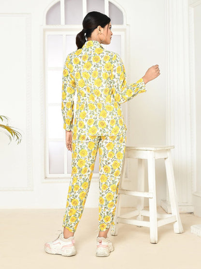 Elaura Handprinted Cotton Co - Ord Sets Women – Womens Co - Ord Sets by Expressions By UV available on Brown Living™. S . SKU: UVBLISSCOY0015 - S_24BL1779. Img 13.