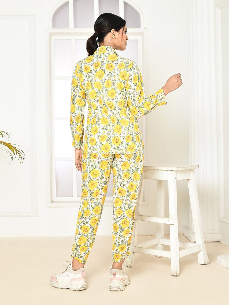 Elaura Handprinted Cotton Co - Ord Sets Women – Womens Co - Ord Sets by Expressions By UV available on Brown Living™. S . SKU: UVBLISSCOY0015 - S_24BL1779. Img 13.
