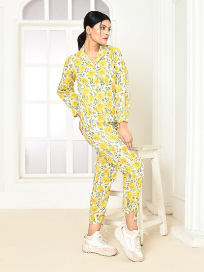 Elaura Handprinted Cotton Co - Ord Sets Women – Womens Co - Ord Sets by Expressions By UV available on Brown Living™. S . SKU: UVBLISSCOY0015 - S_24BL1779. Img 5.