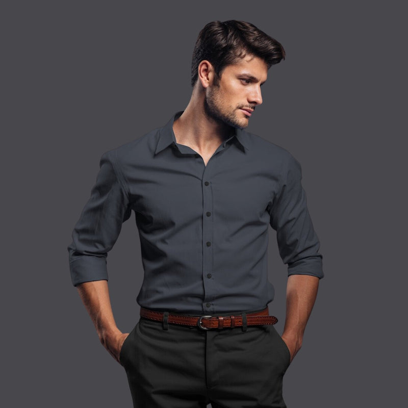 Buy Elegant Hemp Shirt in Black | Shop Verified Sustainable Products on Brown Living