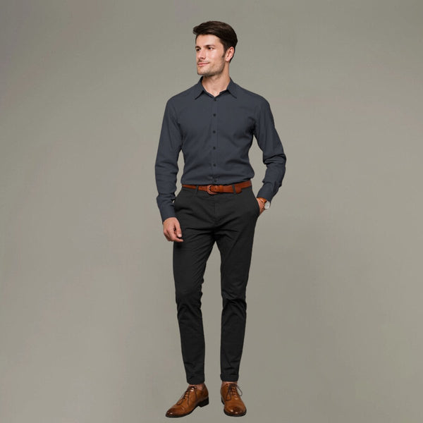 Buy Elegant Hemp Shirt in Black | Shop Verified Sustainable Products on Brown Living