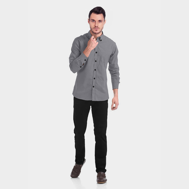 Buy Elegant Hemp Shirt in Grey | Shop Verified Sustainable Products on Brown Living