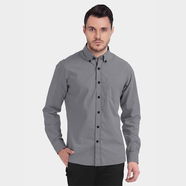 Buy Elegant Hemp Shirt in Grey | Shop Verified Sustainable Products on Brown Living
