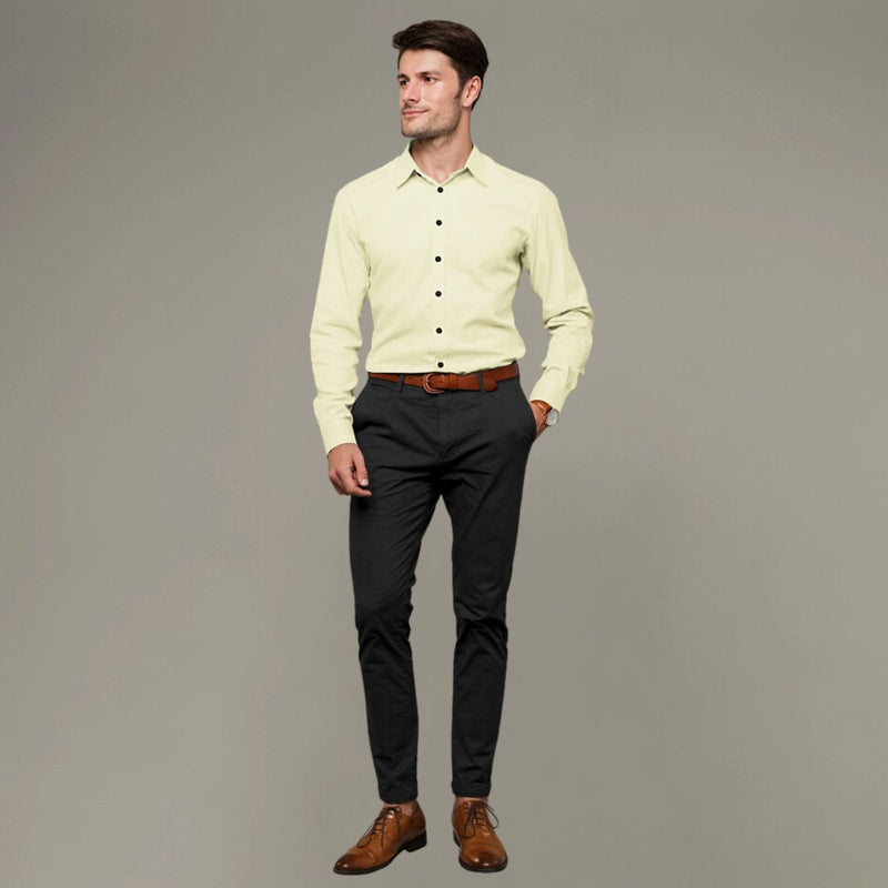 Buy Elegant Hemp Shirt in Light Green | Shop Verified Sustainable Mens Shirt on Brown Living™