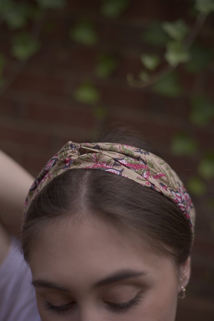 Buy Elena Floral Soft Knot Headband | Shop Verified Sustainable Products on Brown Living