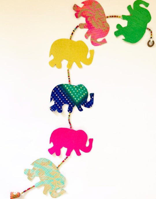 Buy Elephant Decorative String | Shop Verified Sustainable Wall Decor on Brown Living™