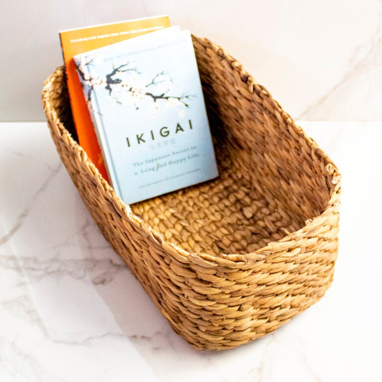 Buy Elliptical Water Hyacinth Basket | Shop Verified Sustainable Baskets & Boxes on Brown Living™