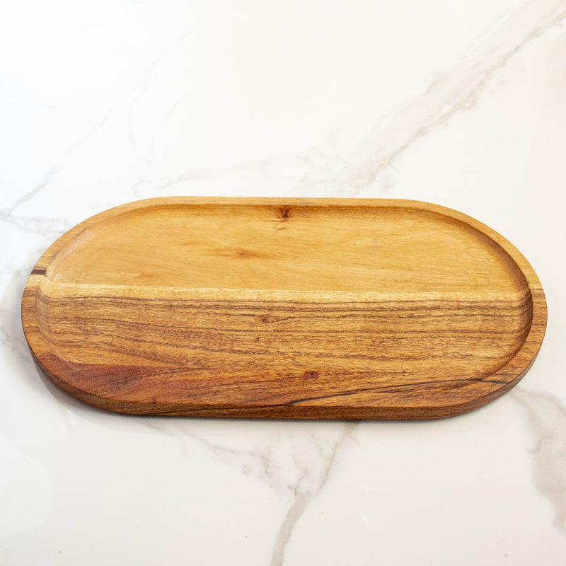 Buy Elliptical Wooden Tray | Shop Verified Sustainable Products on Brown Living