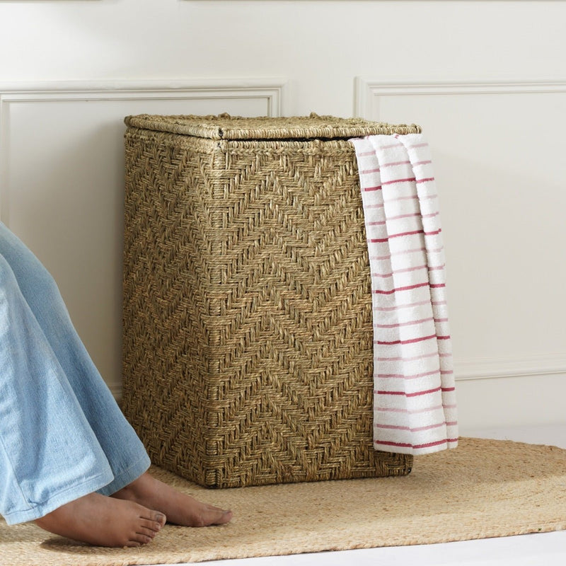 Buy Elowen Moonj Laundry Basket | Shop Verified Sustainable Baskets & Boxes on Brown Living™