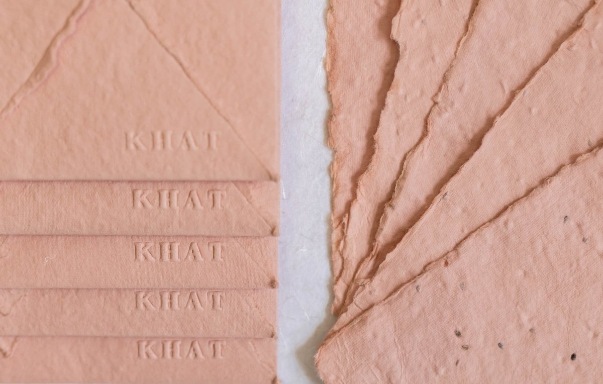 Enfolded In Love - Pale Pink Handmade Paper Envelopes – Envelopes on Brown Living™. SKU: SR0028. Img 3.