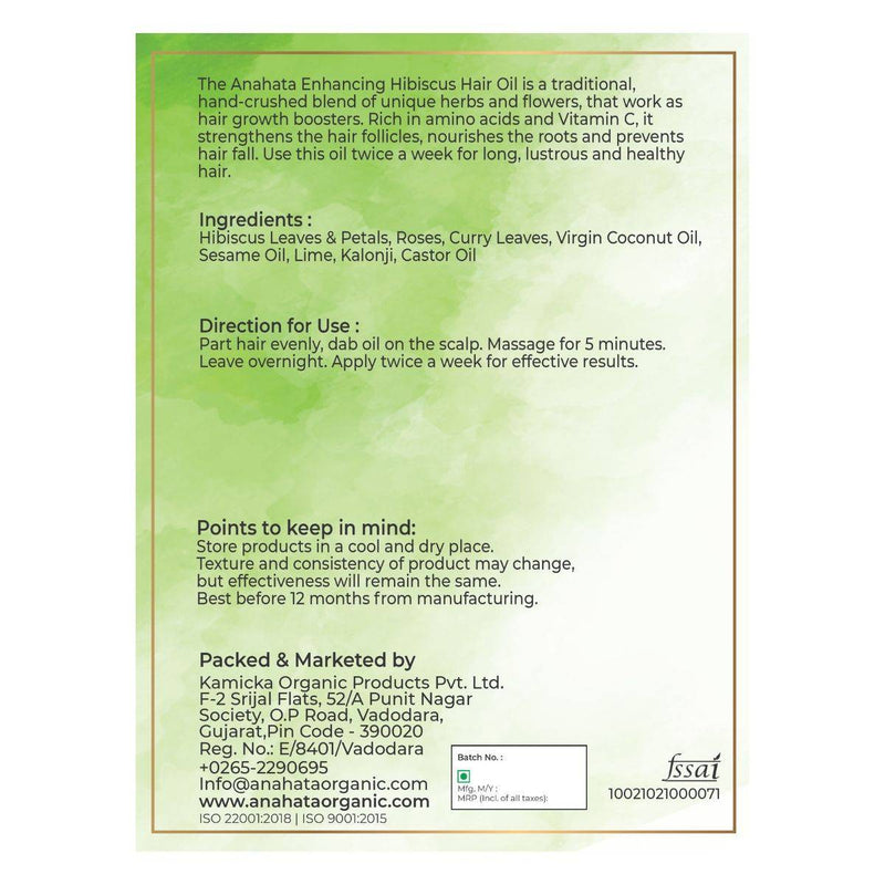 Buy Enhancing Hibiscus Hair Oil - 100ml | Shop Verified Sustainable Hair Oil on Brown Living™