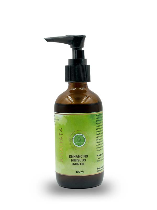 Buy Enhancing Hibiscus Hair Oil - 100ml | Shop Verified Sustainable Hair Oil on Brown Living™
