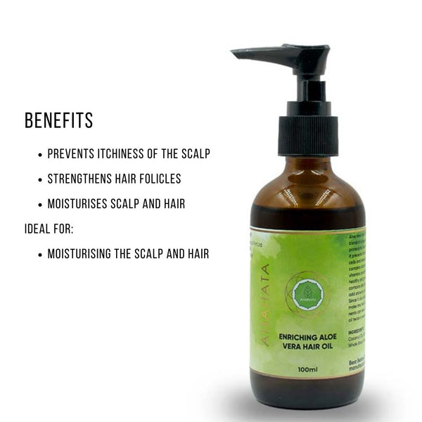 Buy Enriching Aloe Vera Hair Oil - 100ml | Shop Verified Sustainable Hair Oil on Brown Living™