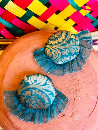 Esha Textile Earring | Handcrafted by Artisans | Verified Sustainable by Brown Living™