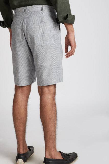 Buy Evanescent Patch Pocket Shorts Blue Stripes | Shop Verified Sustainable Mens Shorts on Brown Living™
