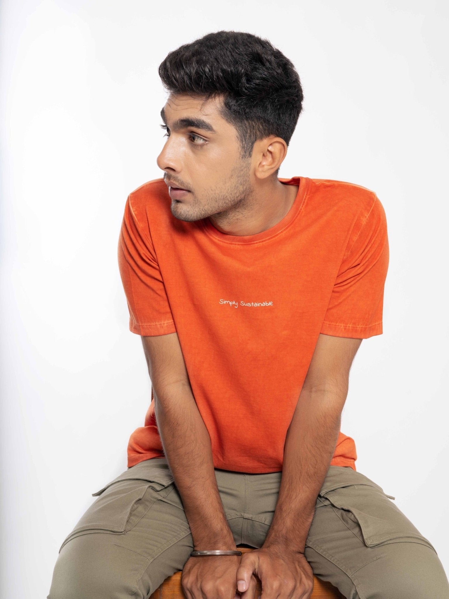 Evoke - 100% Organic Cotton Unisex T-shirt - Orange | Verified Sustainable by Brown Living™