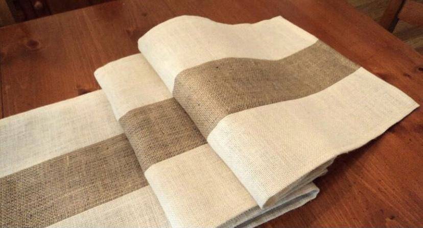 Exclusive Handmade Jute Table Runners - Pack of 1 - 12x70 inches | Verified Sustainable by Brown Living™