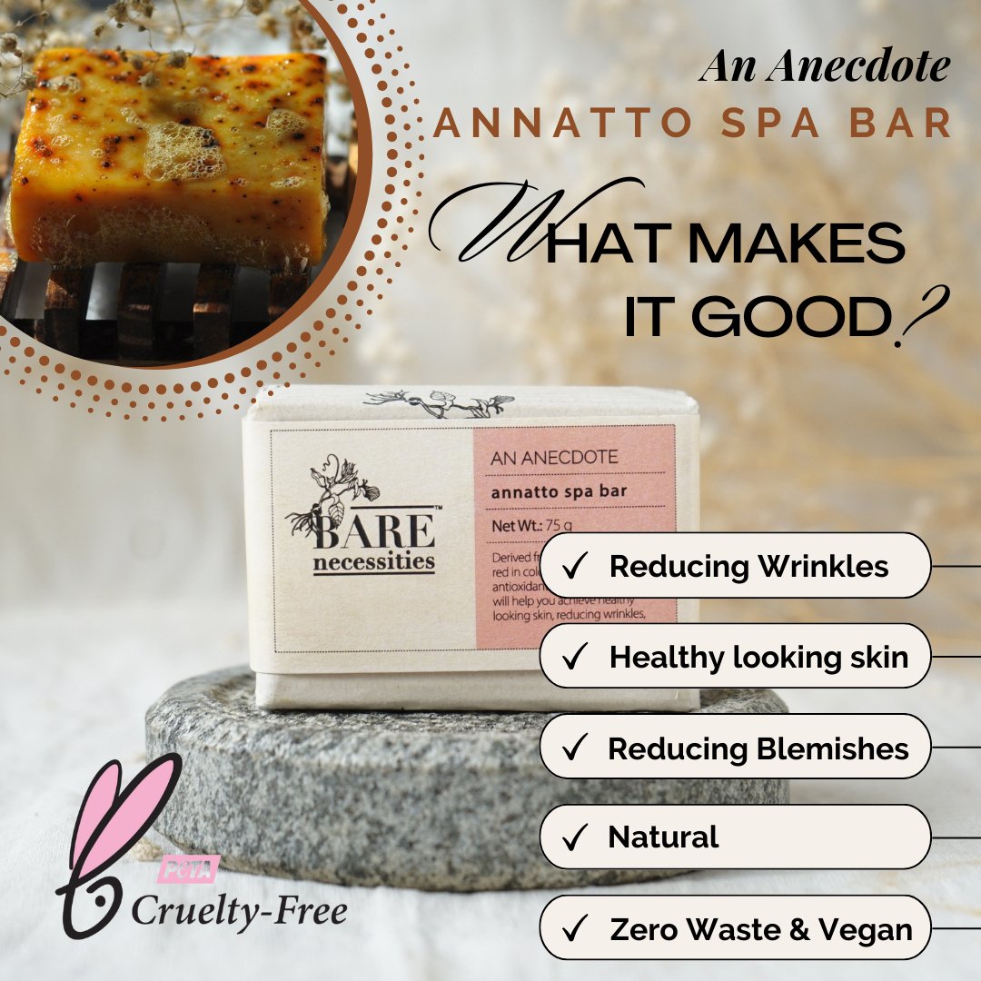 Exfoliating Annatto and Detoxifying Neem Bathing Bar for Dry Skin - 75g | Verified Sustainable by Brown Living™