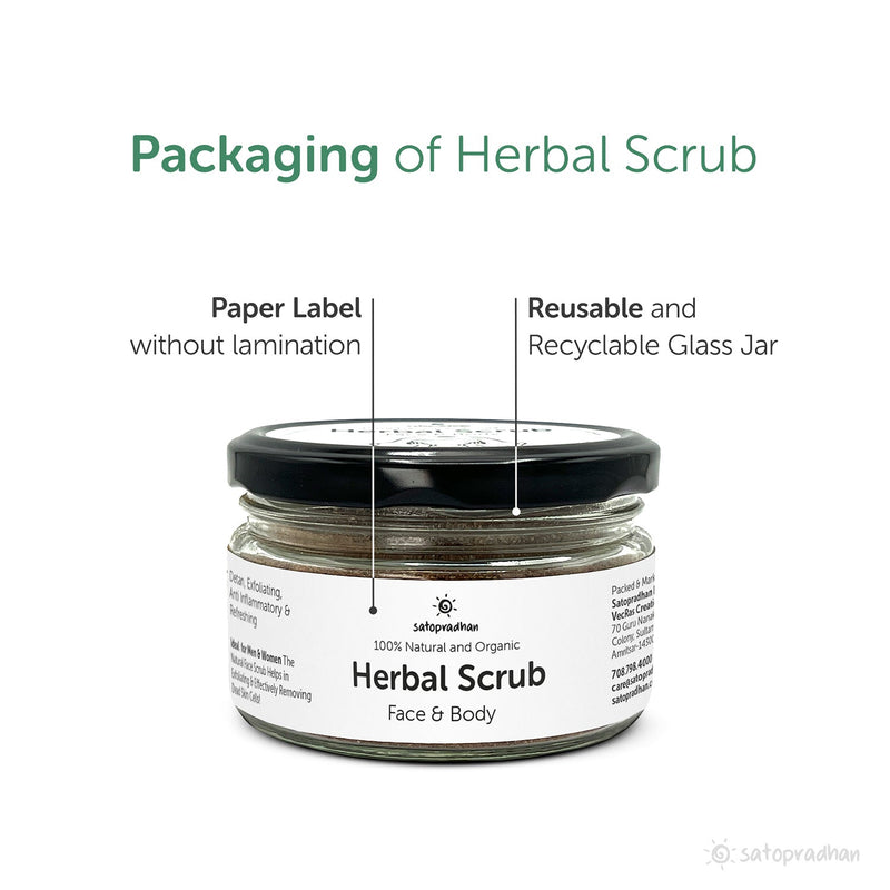 Exfoliating Herbal Scrub for Face & Body 80g | Verified Sustainable Face Scrub on Brown Living™