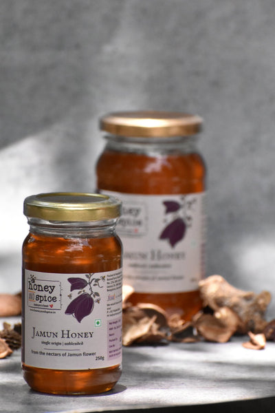 Exotic Natural Jamun Honey – Honey & Syrups on Brown Living™. SKU: JH250GM. Img 4.