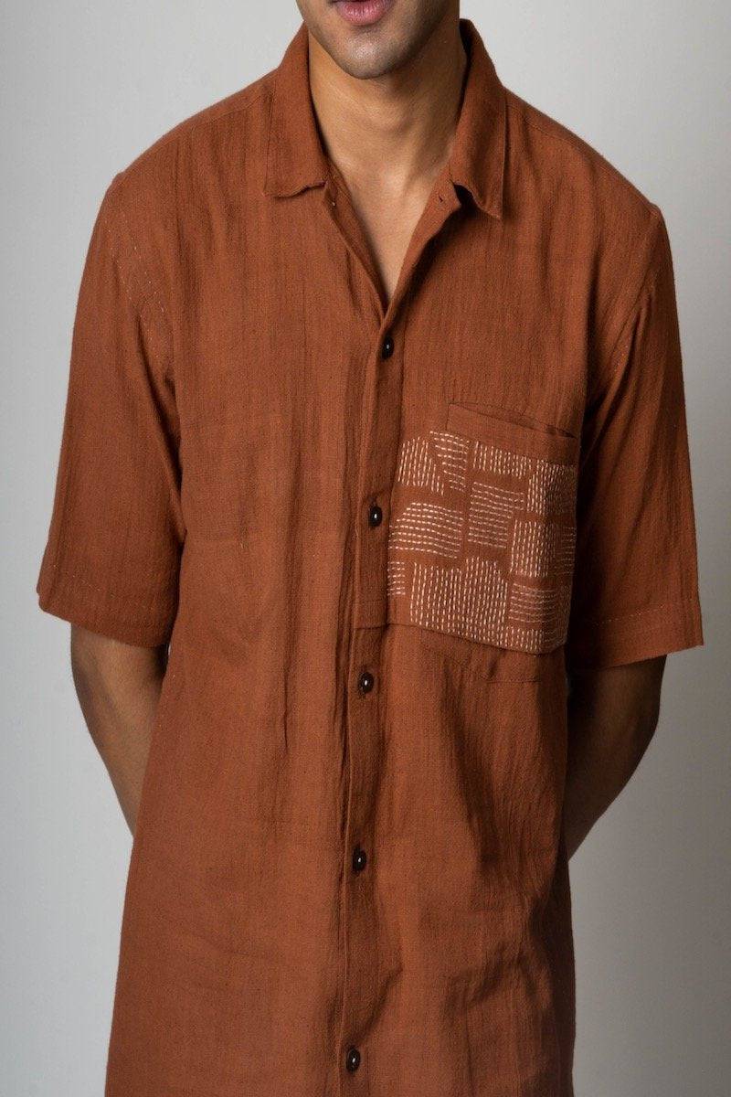 Buy Extra Fabric Flap Shirt | Shop Verified Sustainable Products on Brown Living