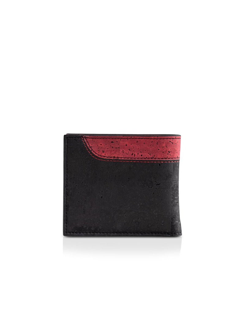 Buy Ezra Men's Cork Bi-Fold Wallet - Midnight Black | Shop Verified Sustainable Products on Brown Living