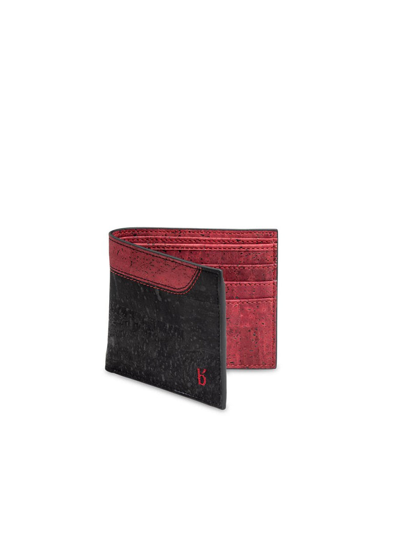 Buy Ezra Men's Cork Bi-Fold Wallet - Midnight Black | Shop Verified Sustainable Mens Wallet on Brown Living™