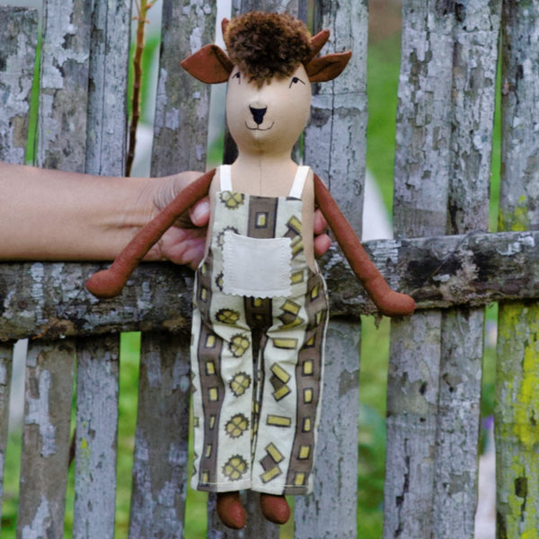 Fabric Dolls, Play Set, Nandi the bull | Verified Sustainable Role & Pretend Play Toys on Brown Living™