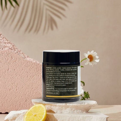 Face Mask Scrub - Pure, Organic Exfoliation – Face Pack on Brown Living™. SKU: SKIE12. Img 2.