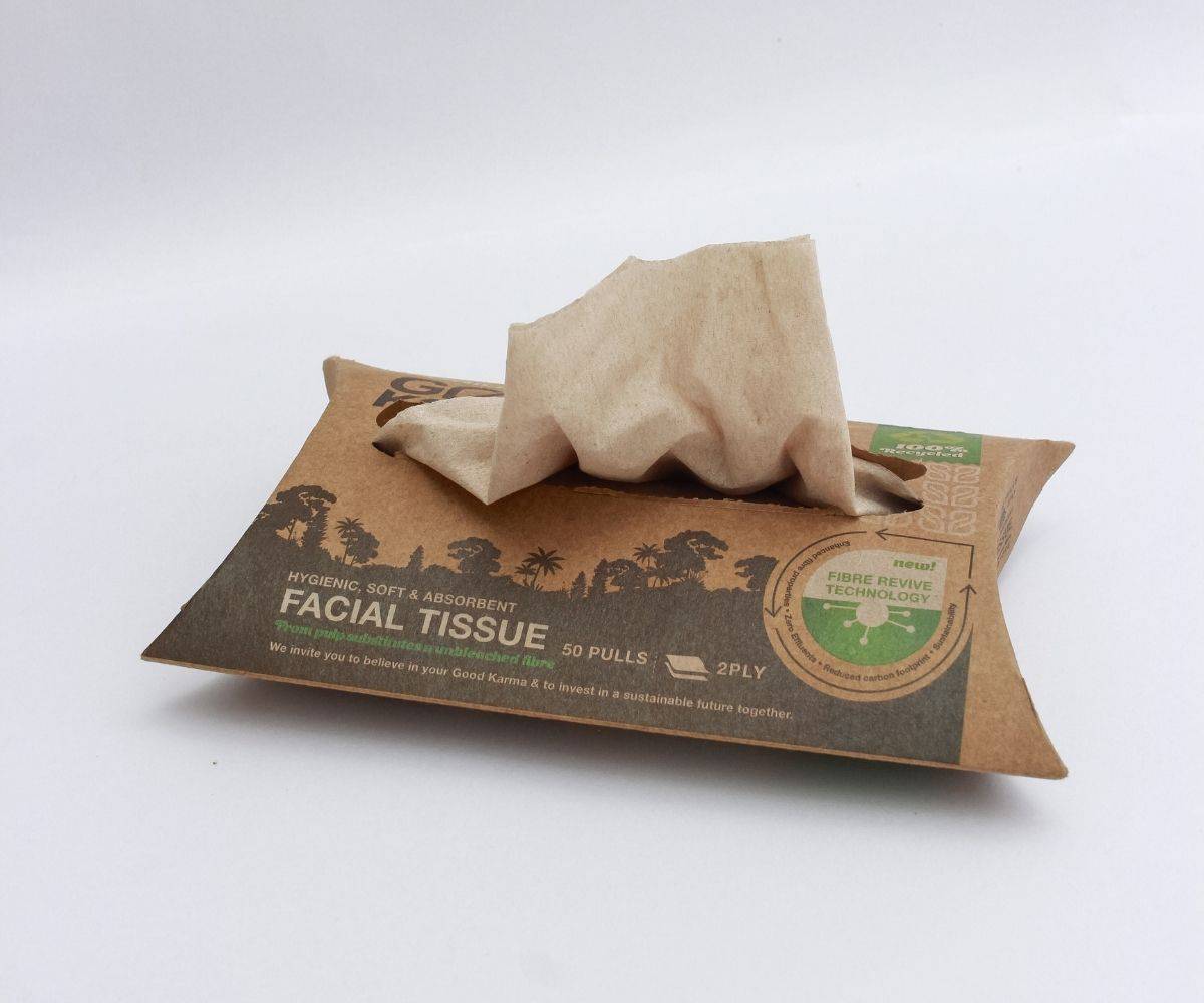 Facial Tissues Pillow box - Pack of 10 | Verified Sustainable by Brown Living™