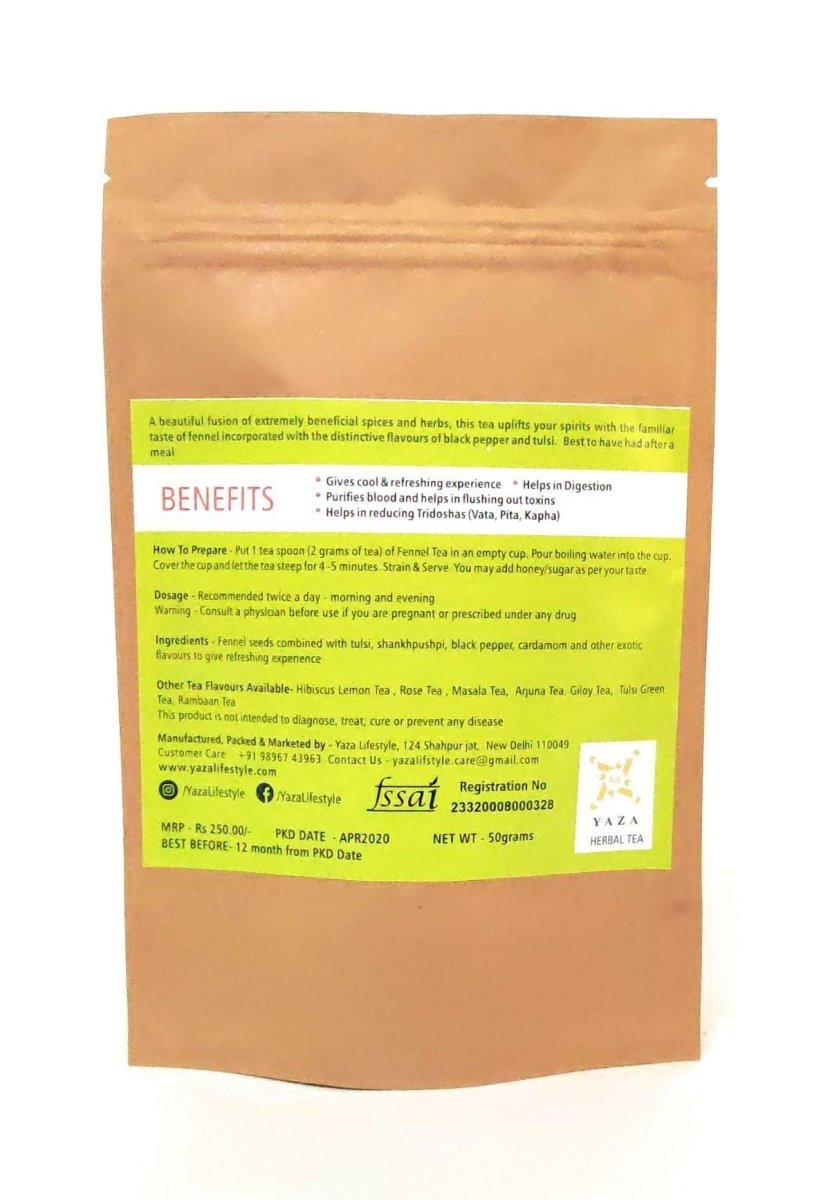 Fennel Green Tea - The Digestion Don and Immunity Booster - 50g - 25 Servings | Verified Sustainable by Brown Living™