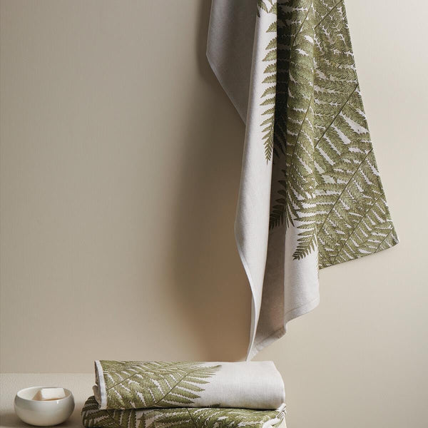 Fern Bamboo Hammam Terry XL Bath Towel | Verified Sustainable Bath Linens on Brown Living™