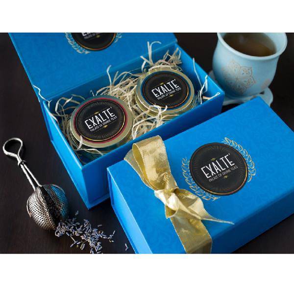 Festive Blue Gift Box | Verified Sustainable by Brown Living™