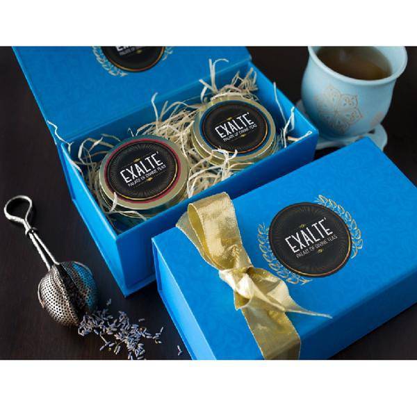 Buy Festive Blue Gift Box | Shop Verified Sustainable Gift Hampers on Brown Living™