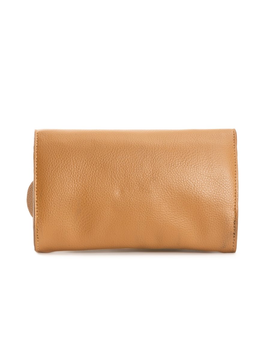 Fides (Caramel & White) | Women's bag made with Apple Leather | Verified Sustainable by Brown Living™