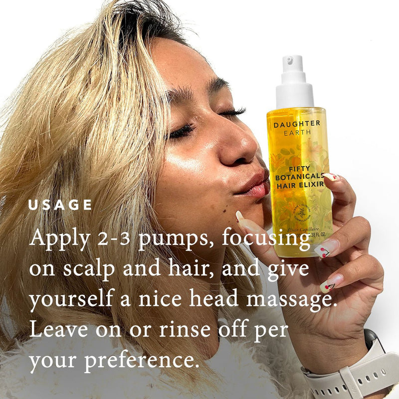 Buy Fifty Botanicals Hair Elixir | Shop Verified Sustainable Products on Brown Living
