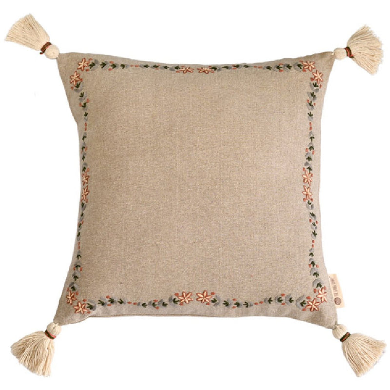 Buy Fika Embroidered Cushion Cover | Shop Verified Sustainable Covers & Inserts on Brown Living™