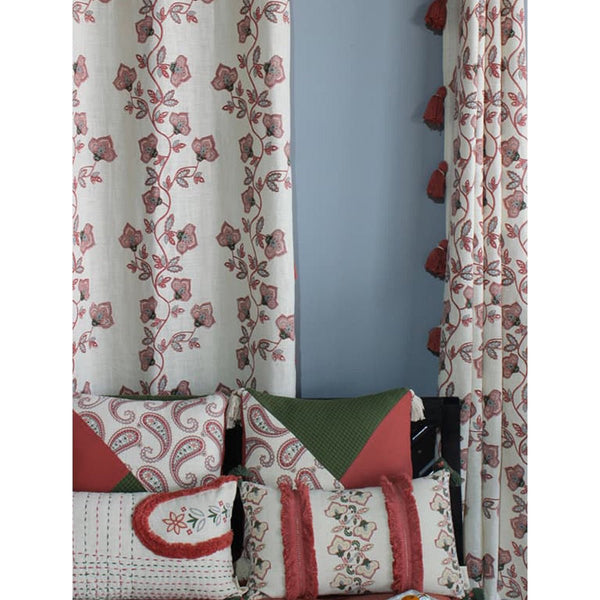 Fika Jacobean Cotton Curtain | Verified Sustainable by Brown Living™