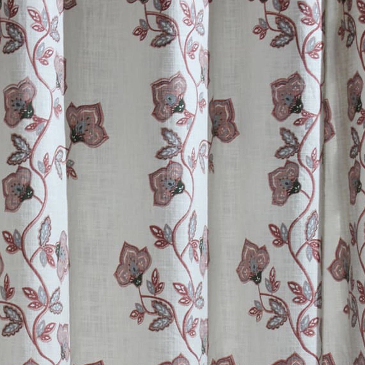 Fika Jacobean Cotton Curtain | Verified Sustainable by Brown Living™