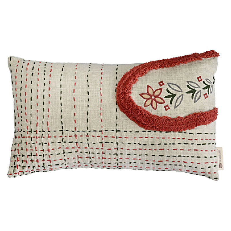 Buy Fika Printed Shag Lumbar Cushion Cover | Shop Verified Sustainable Covers & Inserts on Brown Living™