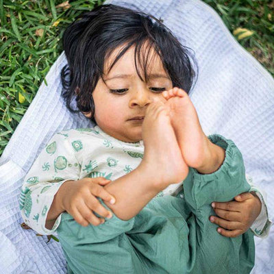 Fish Print Kurta with Pants – Kids Daywear Sets on Brown Living™. SKU: KOI - MNT - KURPJ - 69. Img 2.