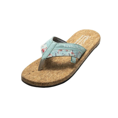 Flamingo Blue Sustainable and Vegan Flip Flops | Verified Sustainable by Brown Living™