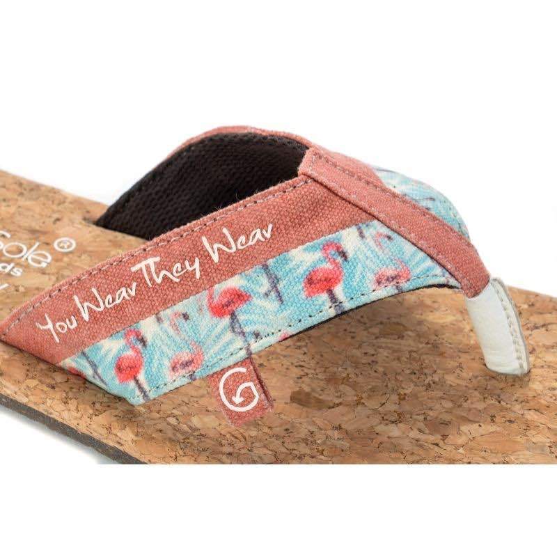 Flamingo Pink Sustainable and Vegan Flip Flops | Verified Sustainable by Brown Living™