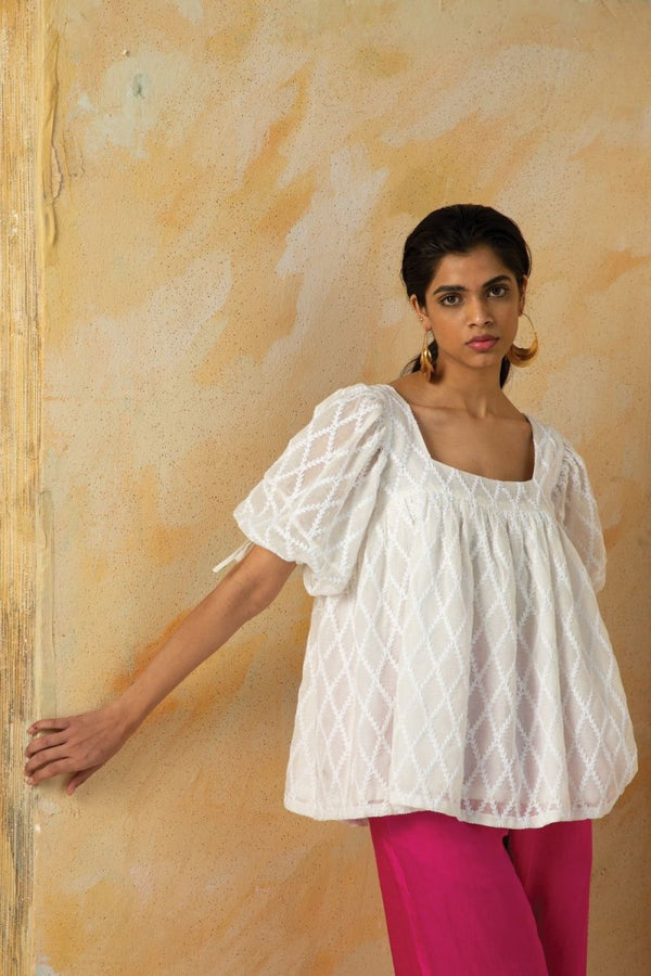 Buy Flora Embroidered Top | Shop Verified Sustainable Products on Brown Living