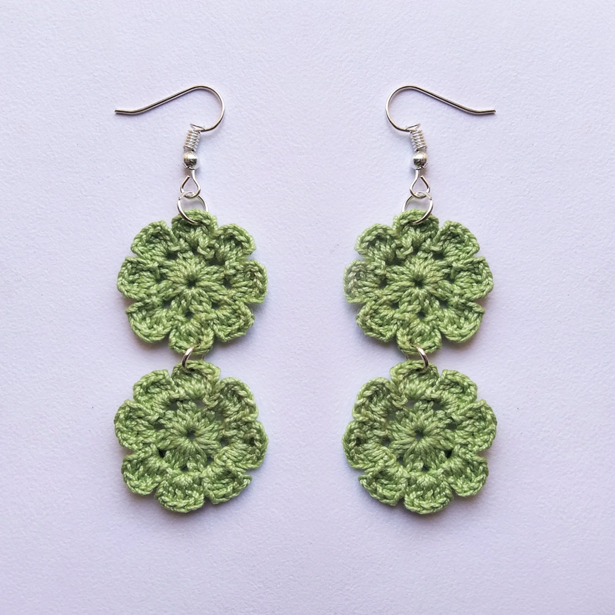 Floral Diva - Handmade Crochet Earring | Verified Sustainable by Brown Living™