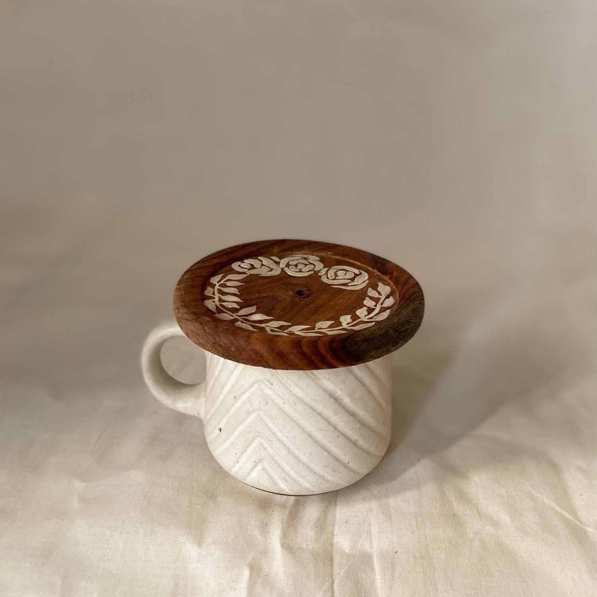 Floral Hand Painted Coasters Set Of 4 | Verified Sustainable by Brown Living™