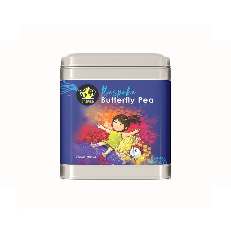 Floral Health - Butterfly Pea Tea and Chamomile Tea Women's Day Special |Healthy Tea Gift Box |Gift for Women, Wife, Girlfriend |Green Tea | Organic |Calming Tea |Blue Tea |25gms X 2Tin with Strainer | Verified Sustainable Tea on Brown Living™